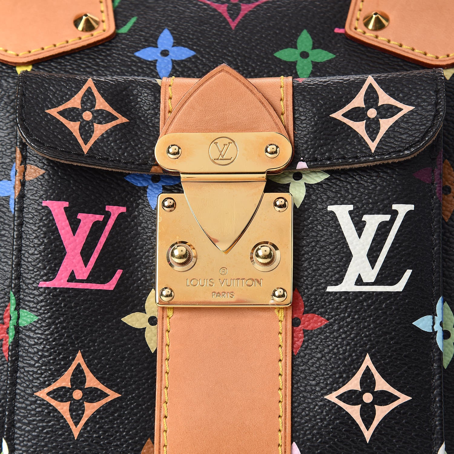 Louis Vuitton Monogram Multicolor Speedy 30 Black 8 of 12