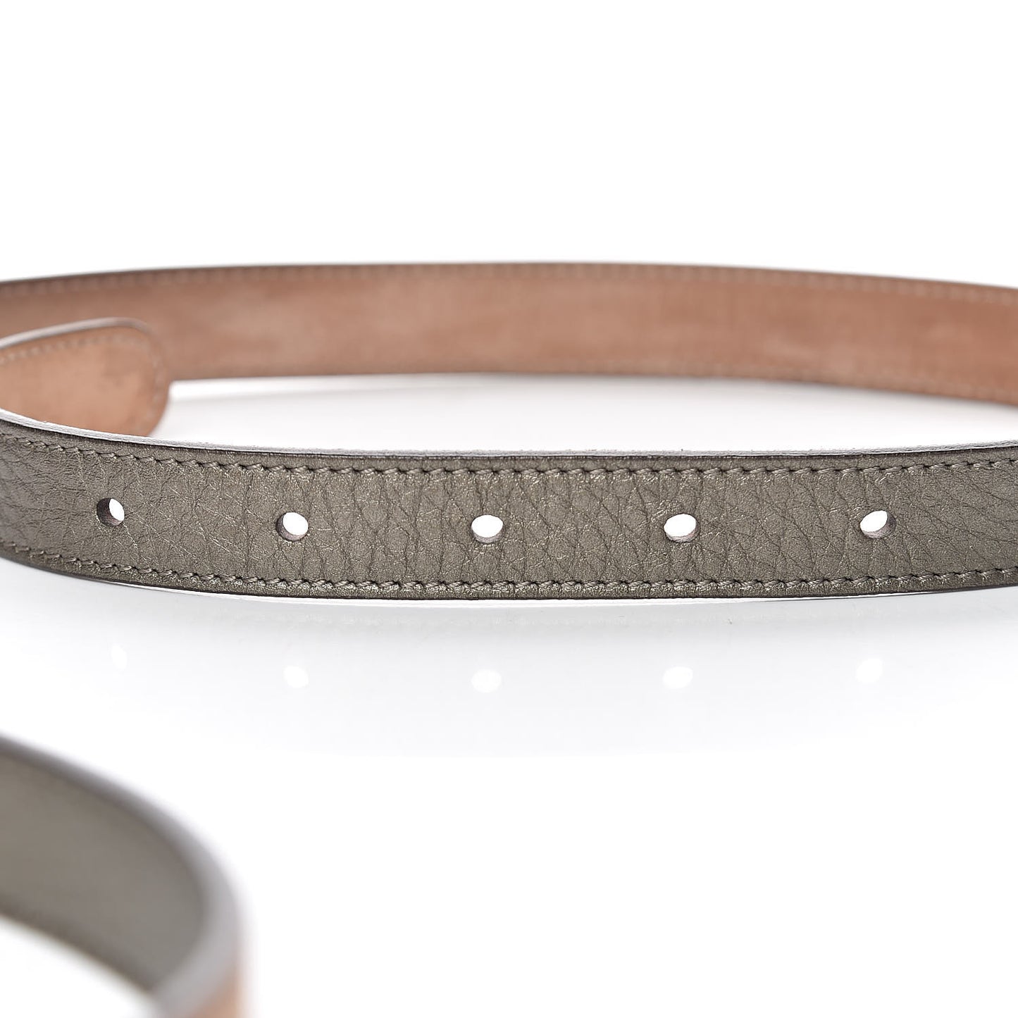 Metallic Calfskin Crystal Interlocking G Belt 95 38 Sasso