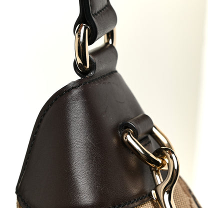 Gucci Monogram Margaux Calfskin Medium Emily Hobo Beige Ebony Cocoa 19 of 19