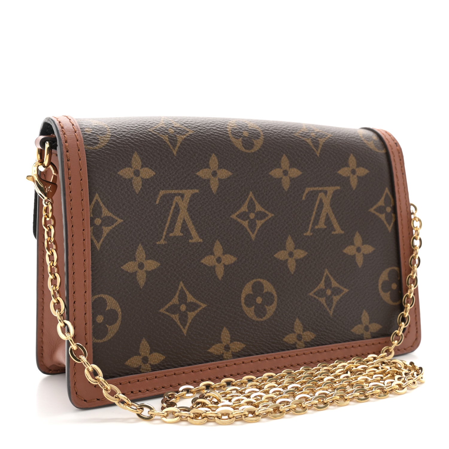 Louis Vuitton Reverse Monogram Dauphine Chain Wallet 3 of 12