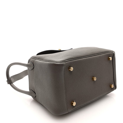 Hermes Taurillon Clemence Lindy 26 Etain 4 of 11