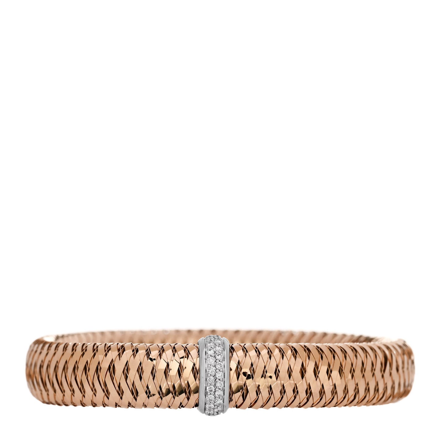 18K Rose White Gold Diamond Medium Primavera Bracelet