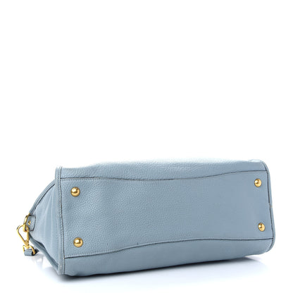 Prada Vitello Daino Top Handle Tote Lago 4 of 12