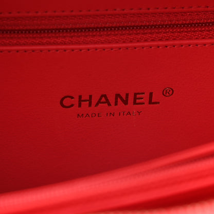 Chanel Caviar Quilted Medium CC Filigree Vanity Case Red 5 of 9
