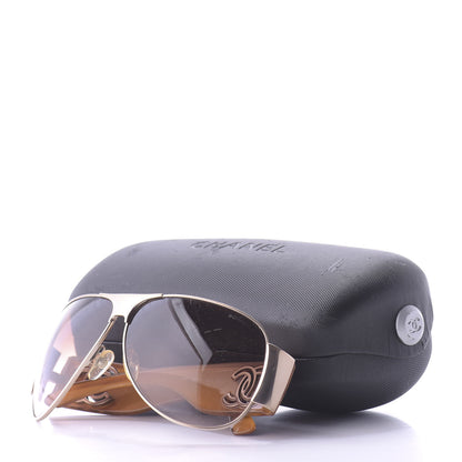 Chanel Aviator CC Sunglasses 4153 Brown 10 of 10