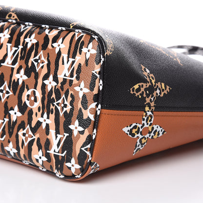 Louis Vuitton Monogram Giant Jungle Neverfull MM Black 9 of 12