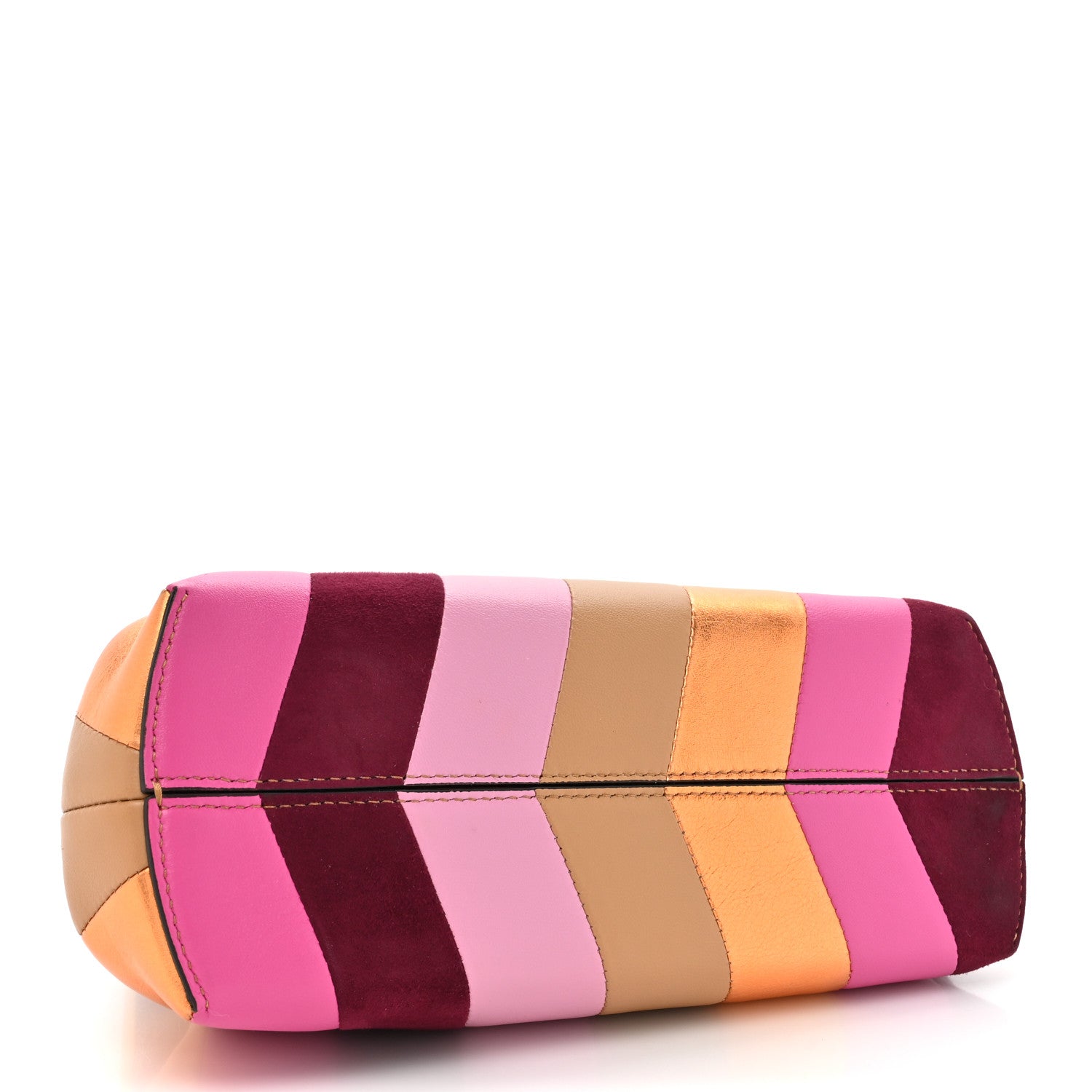 Fendi Nappa Suede Striped Inlay Small Fendi First Multicolor 4 of 12