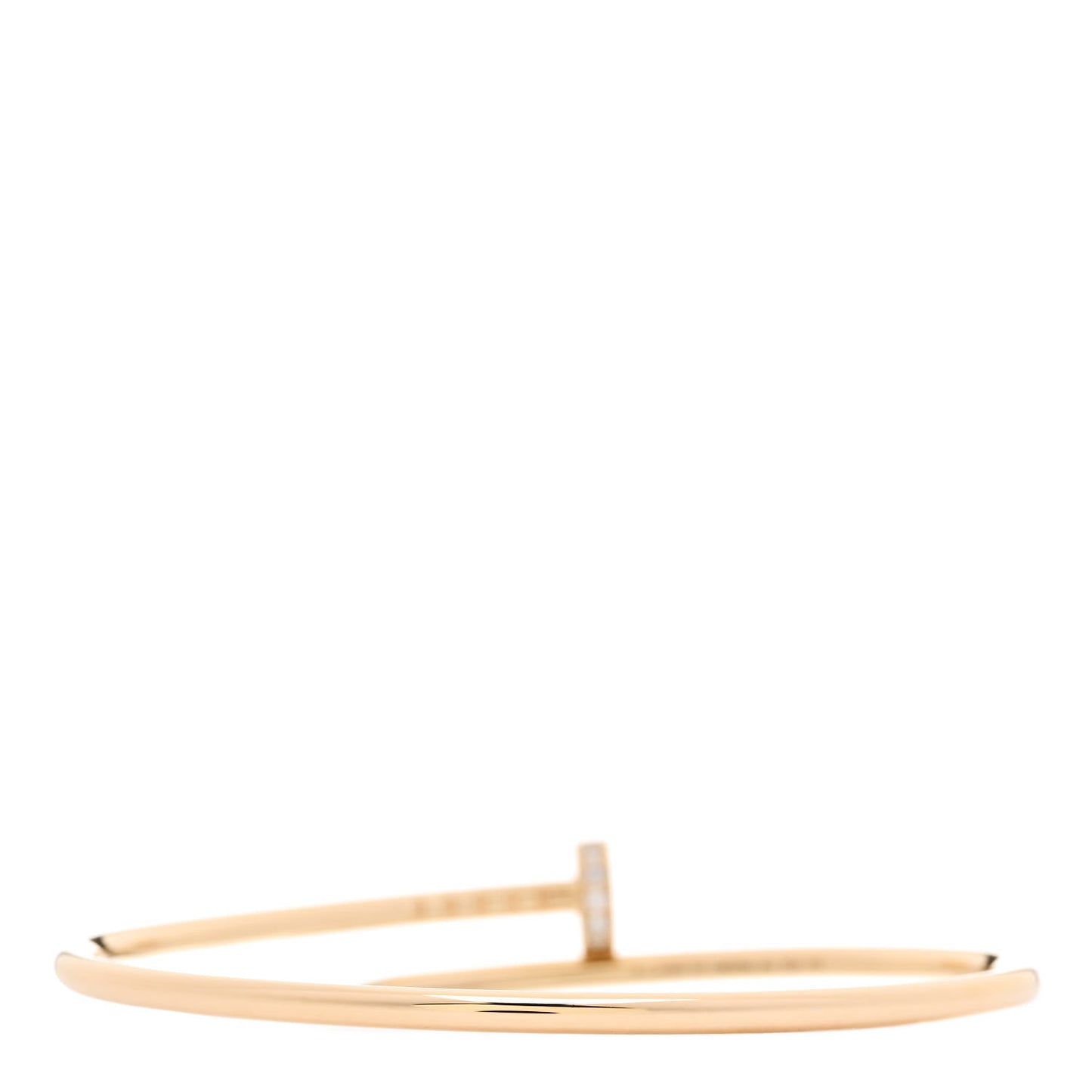 18K Yellow Gold Diamond Small Juste Un Clou Bracelet 16