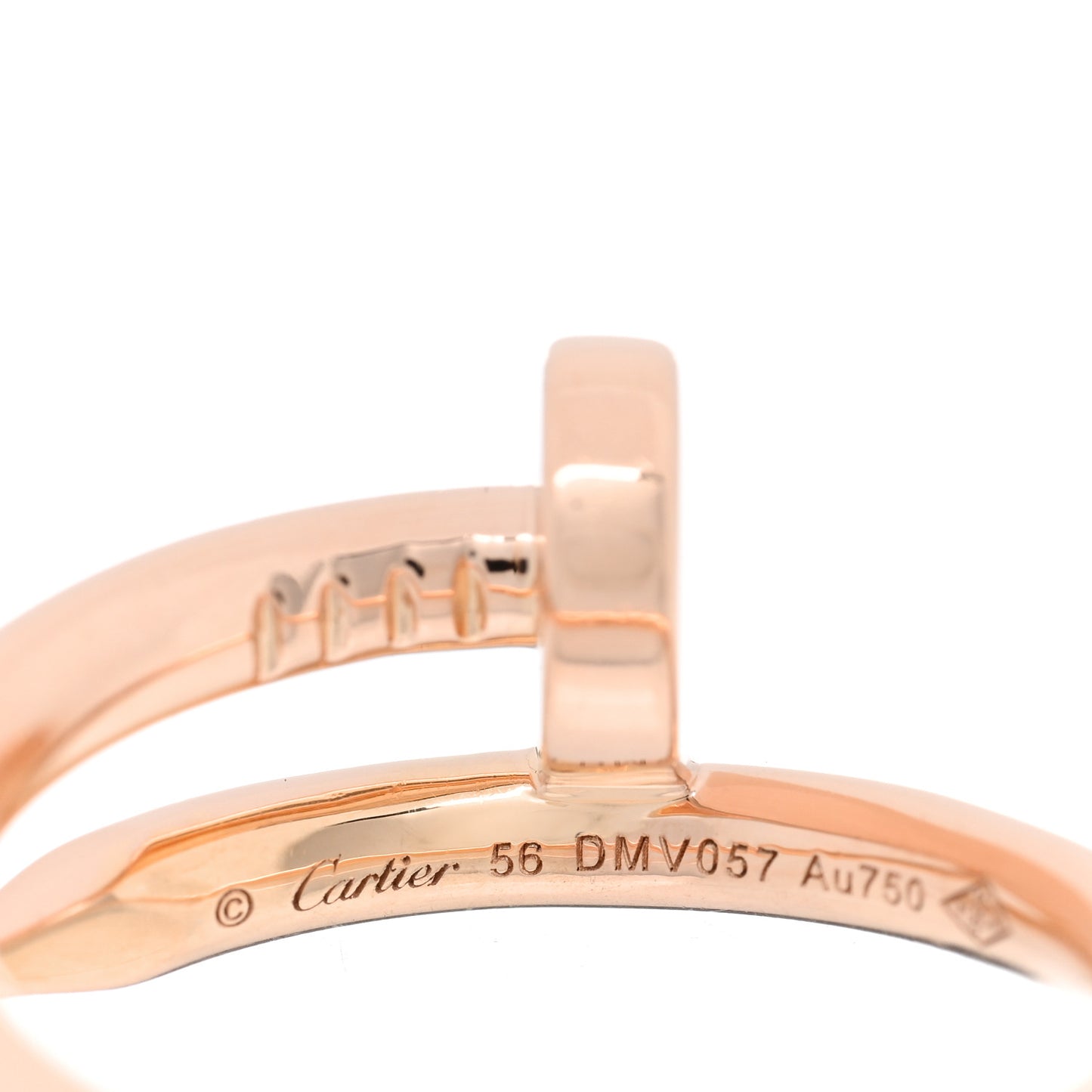 18K Pink Gold Juste Un Clou Ring 56 7.5
