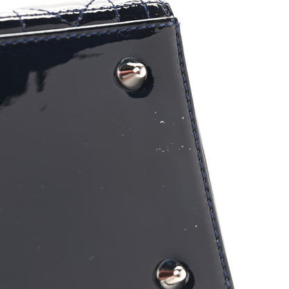 Christian Dior Patent Cannage Medium Lady Dior Navy Blue 11 of 11