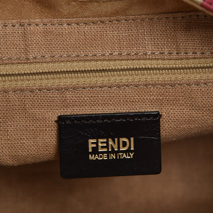 Fendi Canvas Striped Pequin Hobo Multicolor 6 of 7
