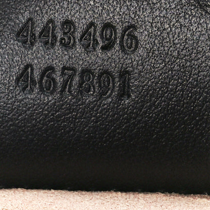 Gucci Calfskin Matelasse Animal Studs Medium GG Marmont Shoulder Bag Black 6 of 11