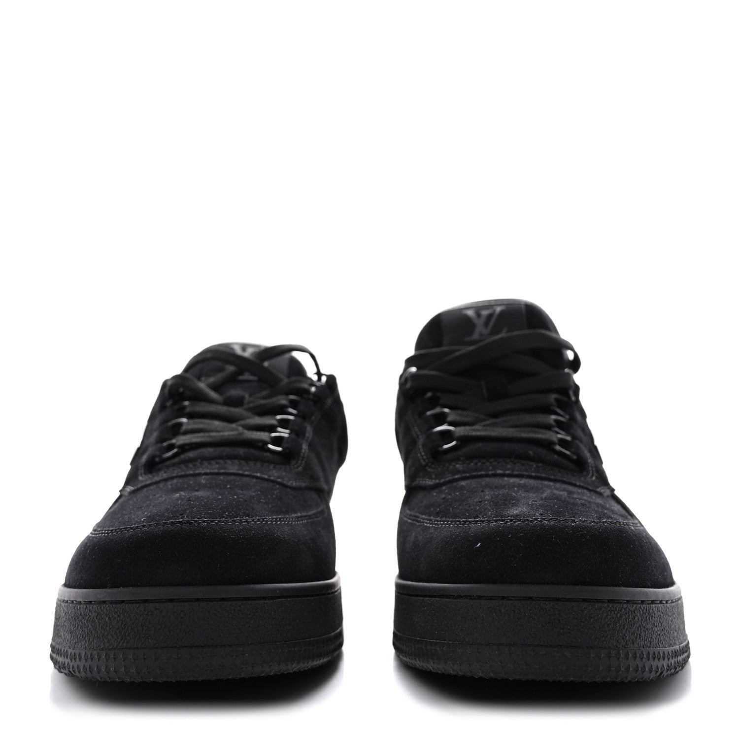 Louis Vuitton Suede Mens LV Trainer Sneakers 9 Black 2 of 10