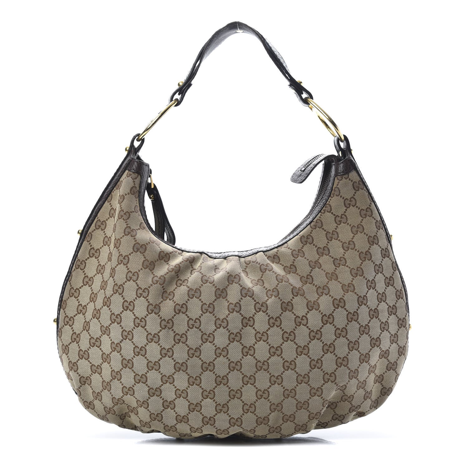Gucci Monogram Medium Interlocking Hobo Dark Brown 1 of 18