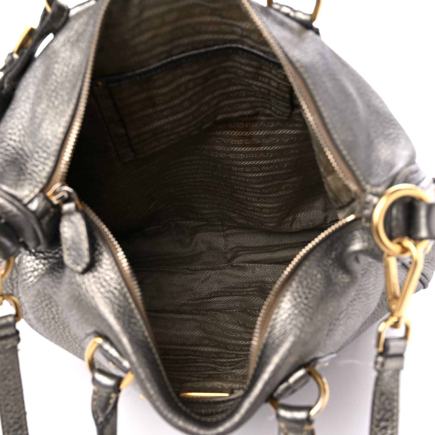 Metallic Vitello Daino Tote