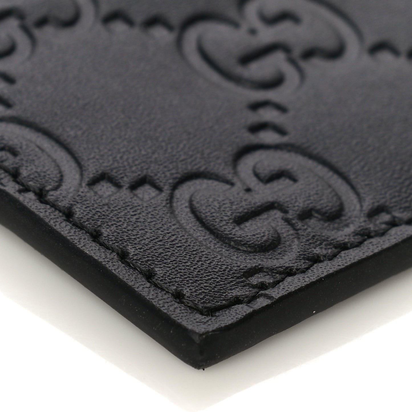 Guccissima Card Holder Black