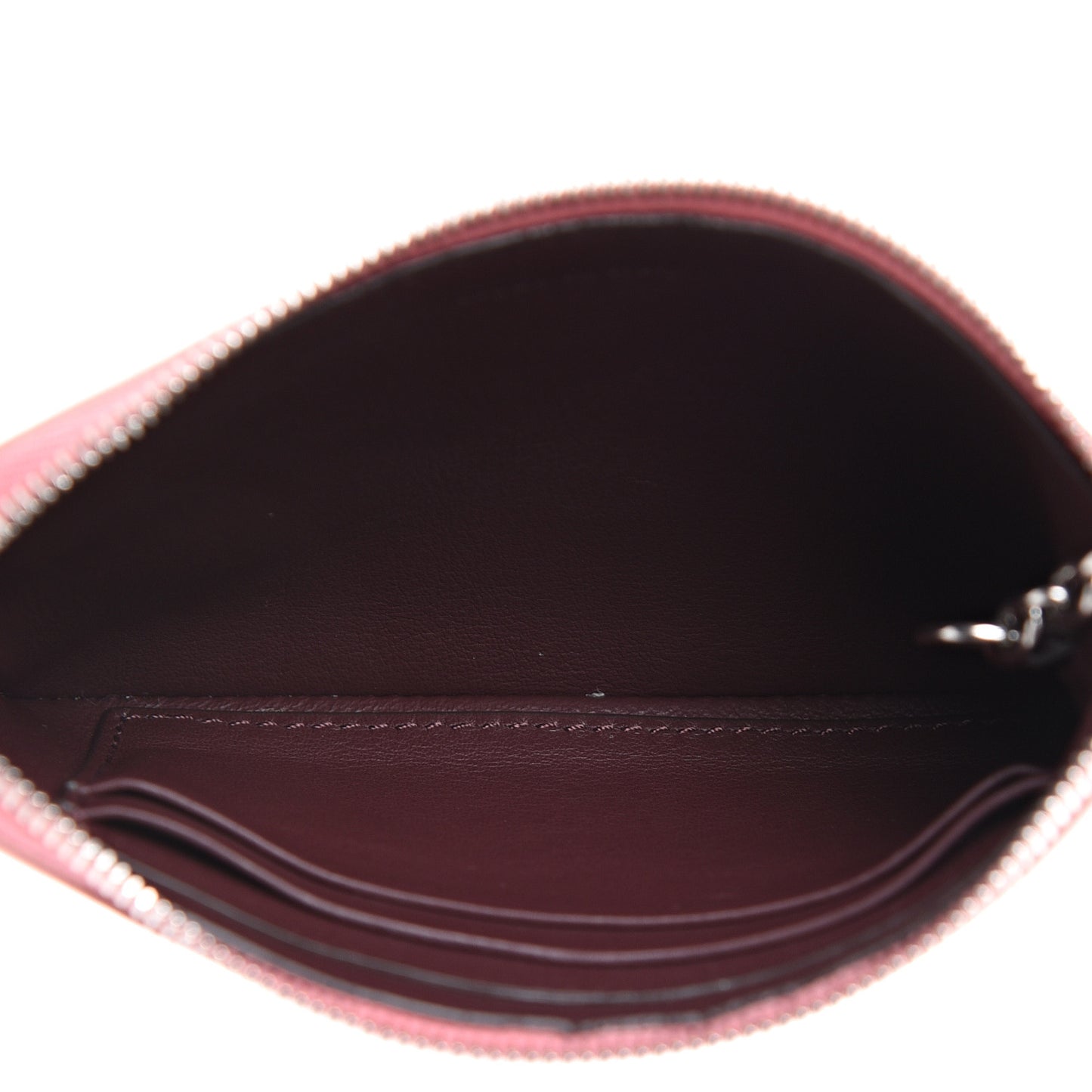 Lambskin Solo Coin Card Case Cloudy