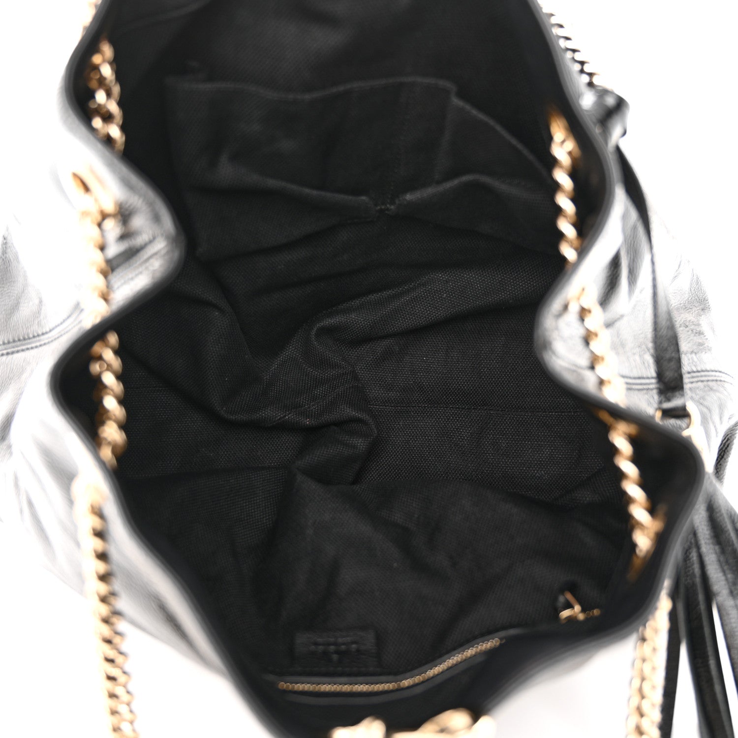 Gucci Patent Medium Soho Chain Shoulder Bag Black 5 of 10