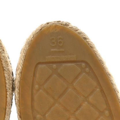 Chanel Calfskin CC Espadrille Mules 36 Dark Beige 7 of 13