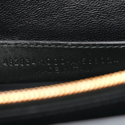 Balenciaga Calfskin Triangle Flap Shouder Bag Black 7 of 10