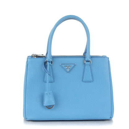 Prada Saffiano Small Galleria Double Zip Tote Mare 1 of 8