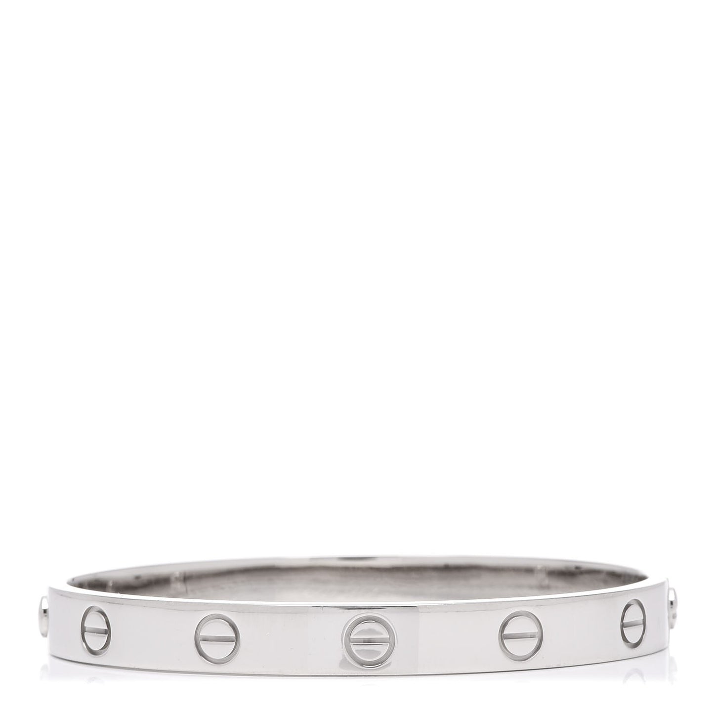 18K White Gold LOVE Bracelet 16
