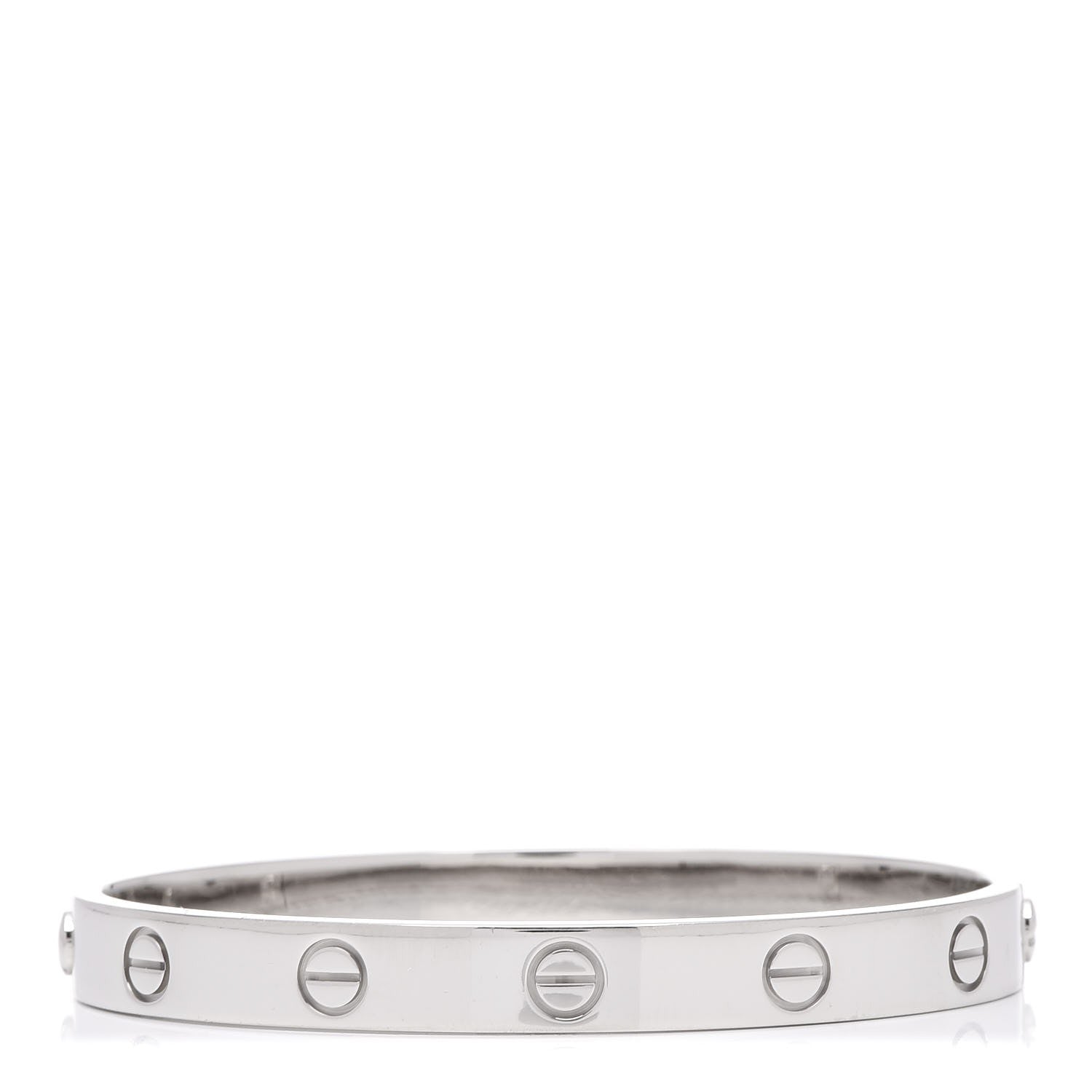 Cartier 18K White Gold LOVE Bracelet 16 1 of 6