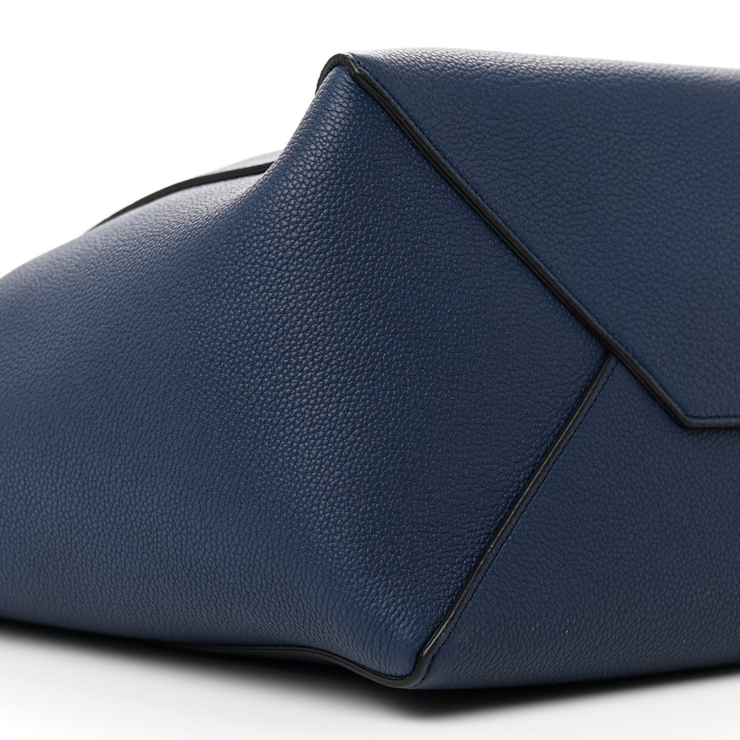 Soft Grained Calfskin Small Belt Cabas Phantom Deep Blue