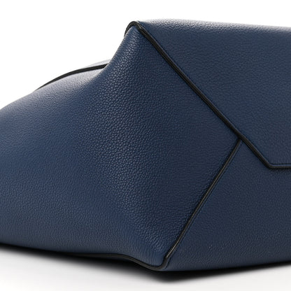 Celine Soft Grained Calfskin Small Belt Cabas Phantom Deep Blue 10 of 14