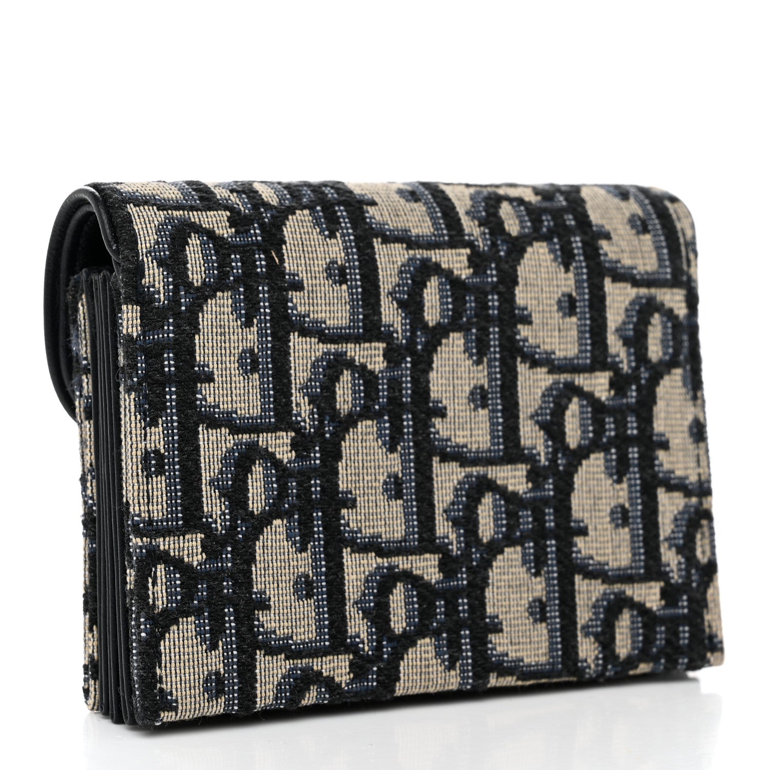 Christian Dior Oblique Saddle 5-Gusset Card Holder Blue 3 of 8
