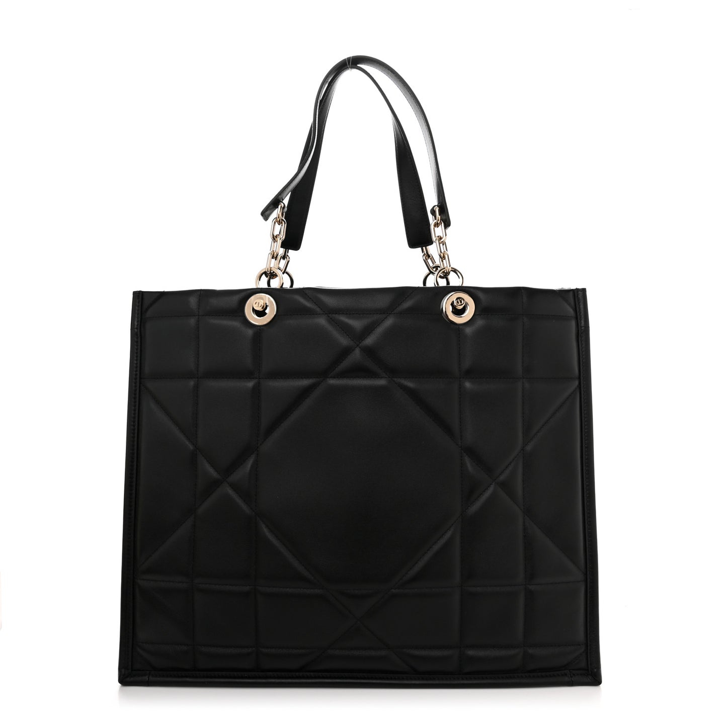 Calfskin Archicannage Medium Essential Tote Black