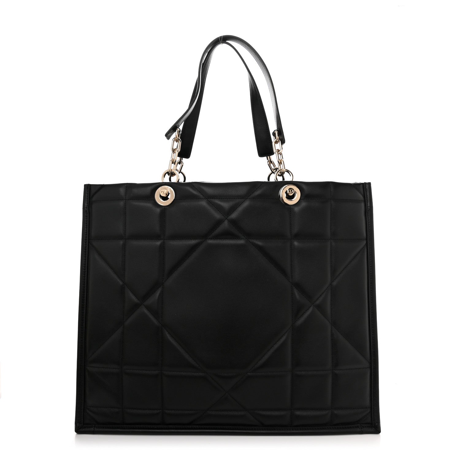 Christian Dior Calfskin Archicannage Medium Essential Tote Black 1 of 12