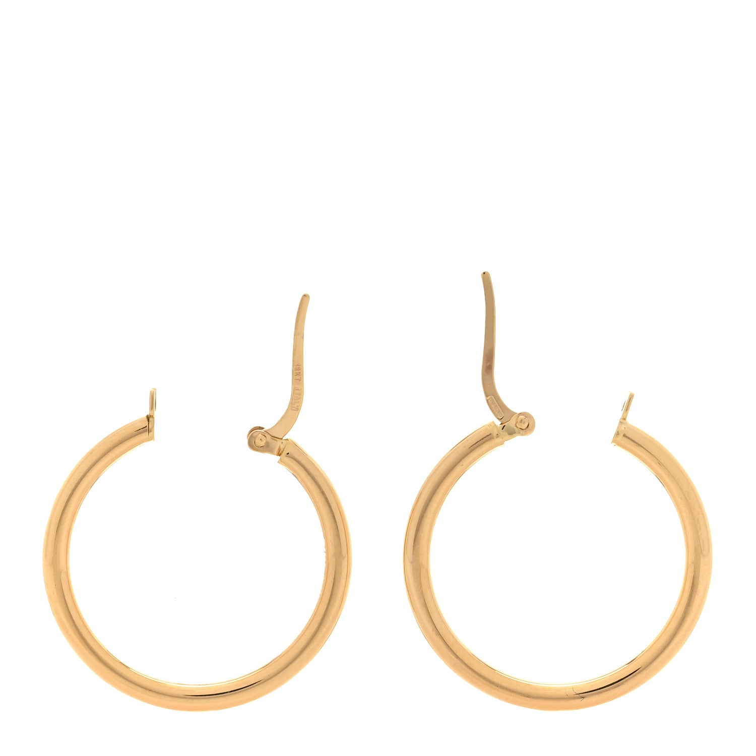 Roberto Coin 18K Yellow Gold 25mm Hoop Earrings 3 of 4