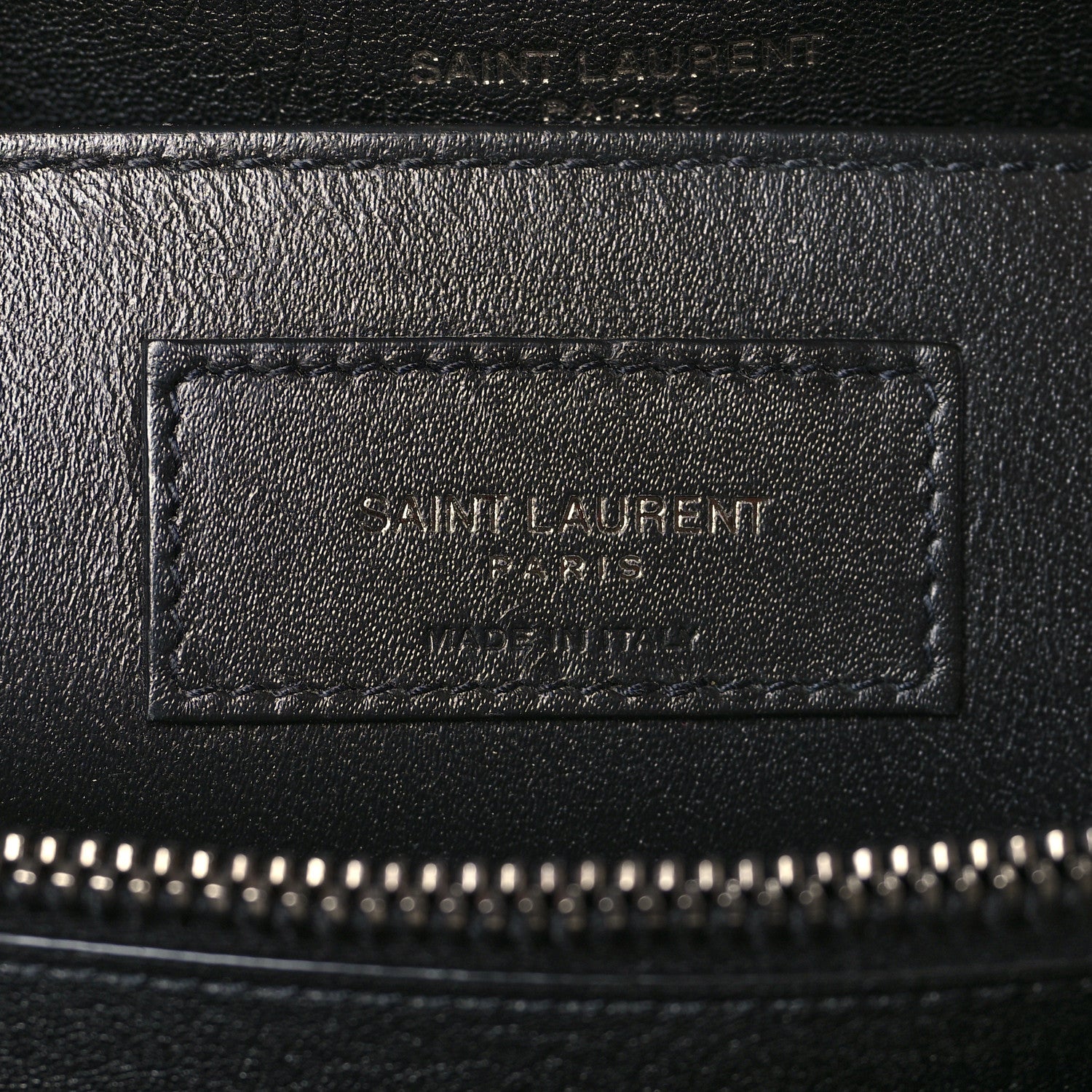 Saint Laurent Sheepskin Matelasse Chevron Monogram Large College Satchel Black 6 of 9