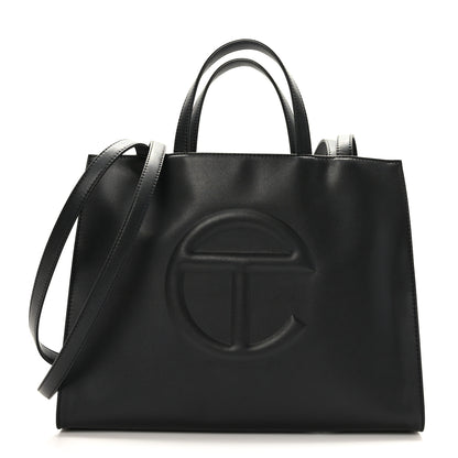 Telfar Vegan Leather Medium Shopping Bag Black 1 of 8