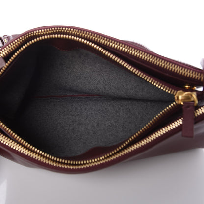 Celine Lambskin Large Trio Crossbody Bag Burgundy 5 of 7