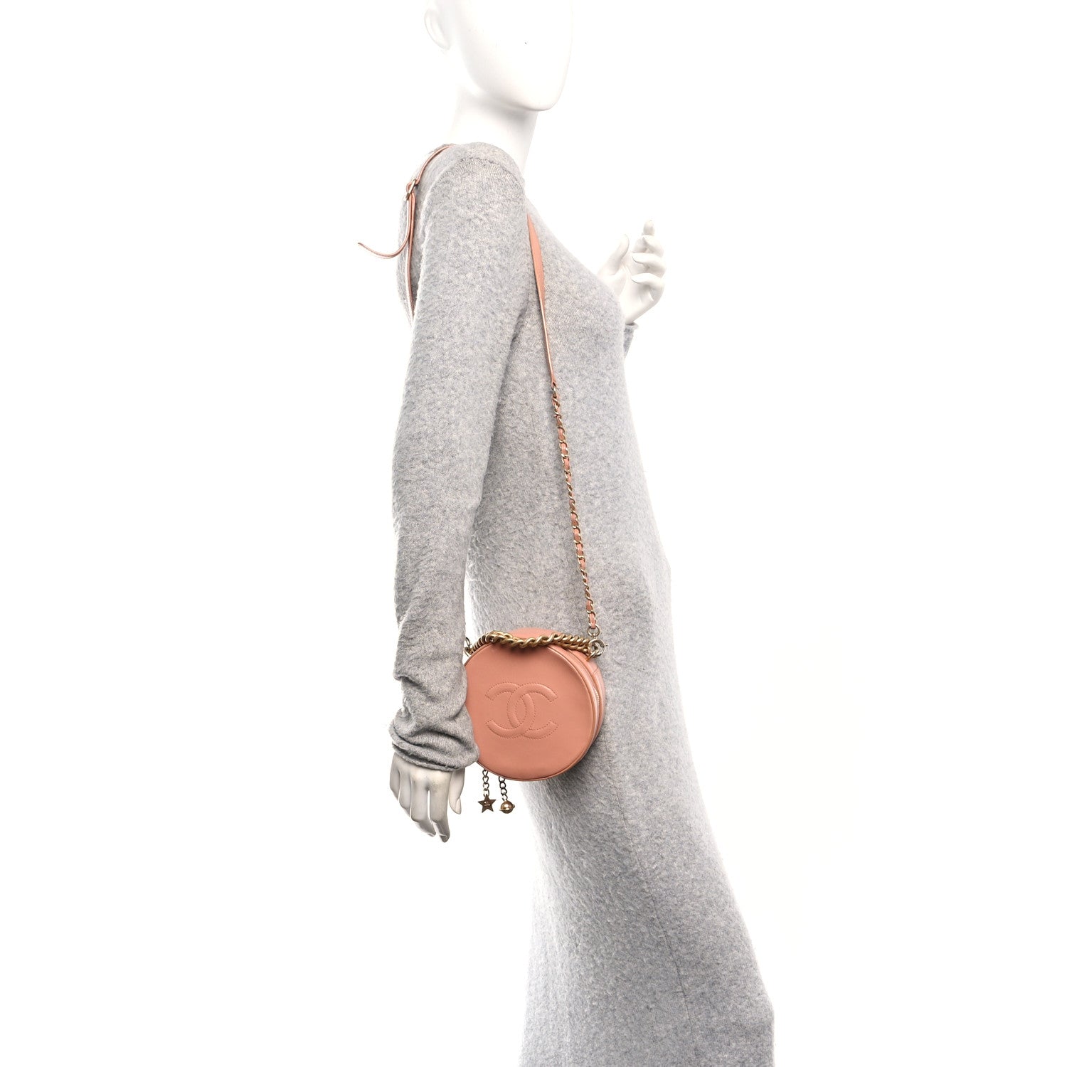 Chanel Calfskin Round As Earth Evening Bag Beige 2 of 10