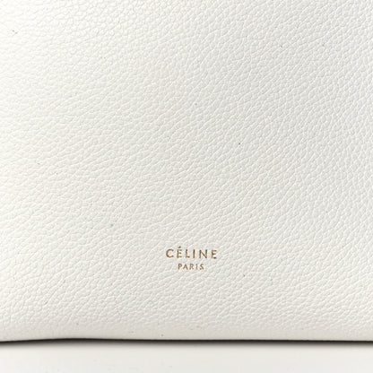Celine Soft Grained Calfskin Small Sangle Bucket Bag White 6 of 10
