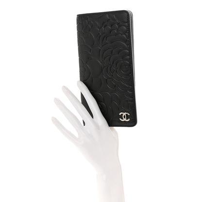 Chanel Lambskin Camellia Embossed Medium Agenda Cover Black 2 of 9