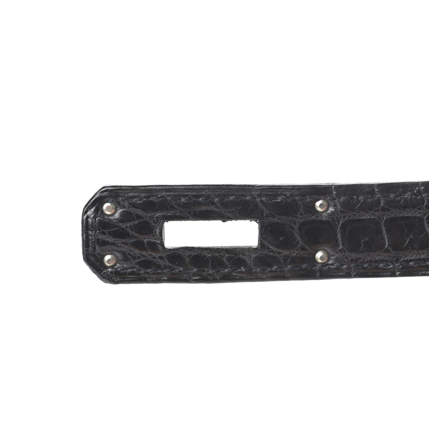 Matte Niloticus Crocodile Birkin 30 Black