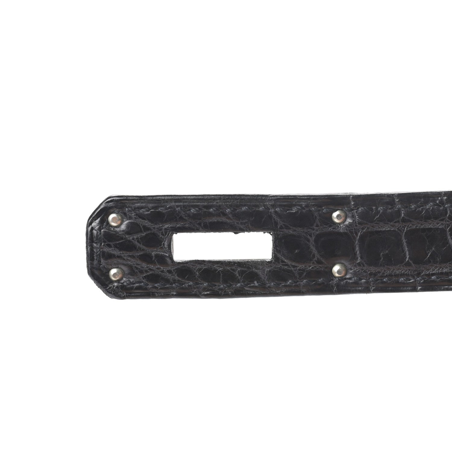 Hermes Matte Niloticus Crocodile Birkin 30 Black 30 of 43