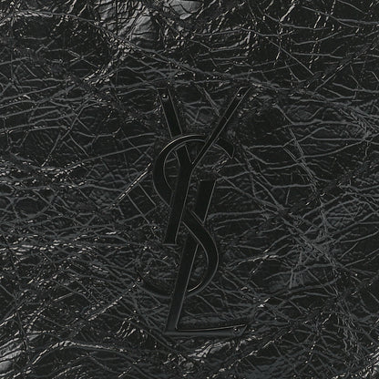 Saint Laurent Crinkled Calfskin Matelasse Monogram Niki Chain Wallet Black 7 of 10