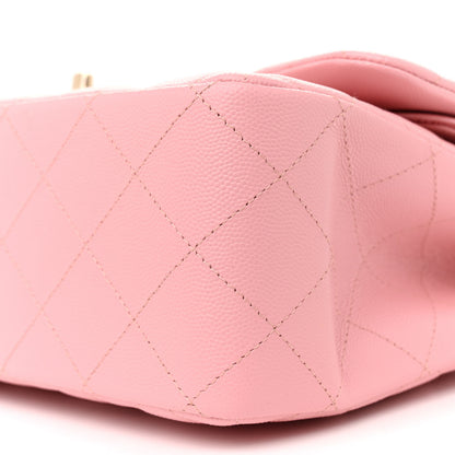 Chanel Caviar Quilted Jumbo Double Flap Pink 10 of 10