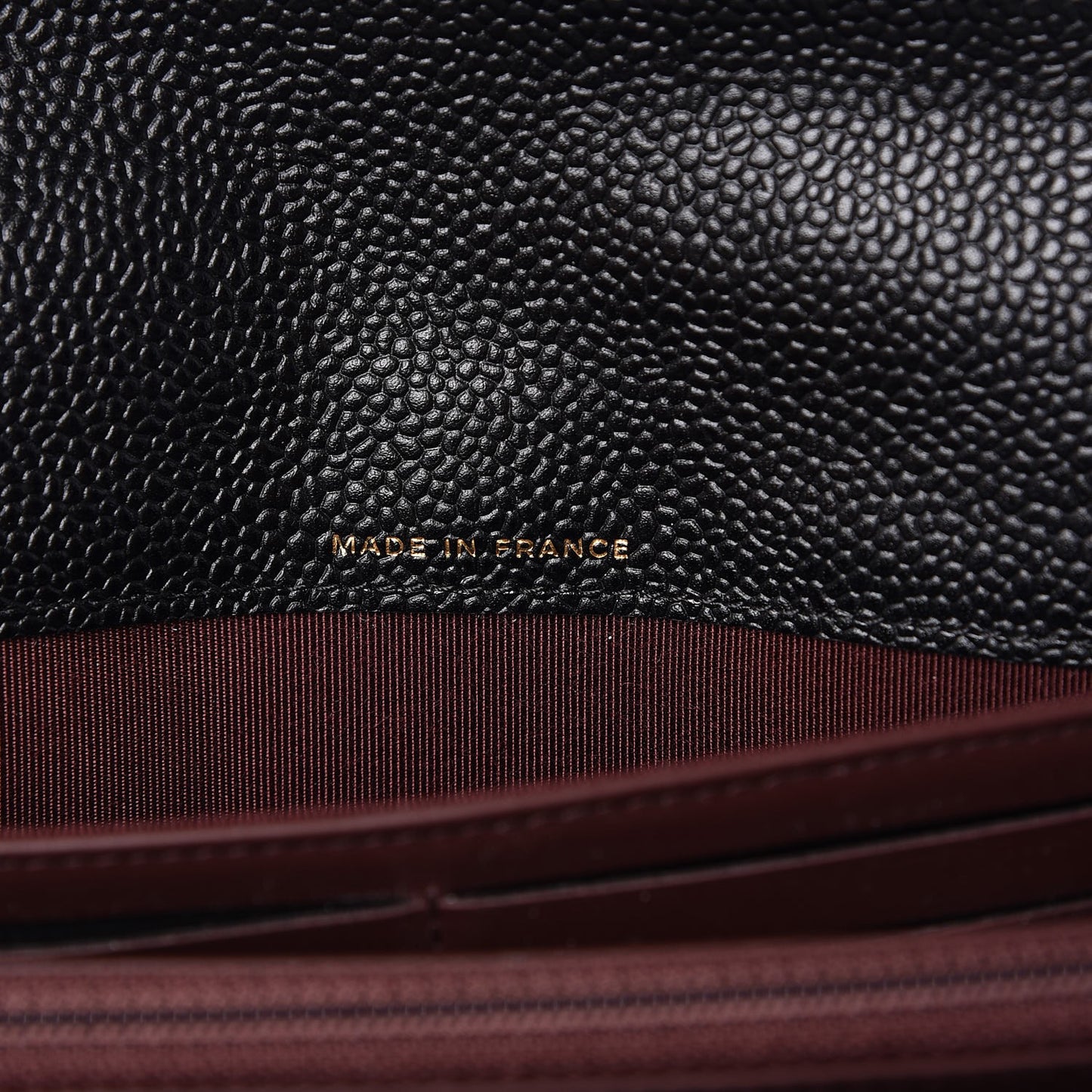 Caviar Quilted Large Flap Wallet Black