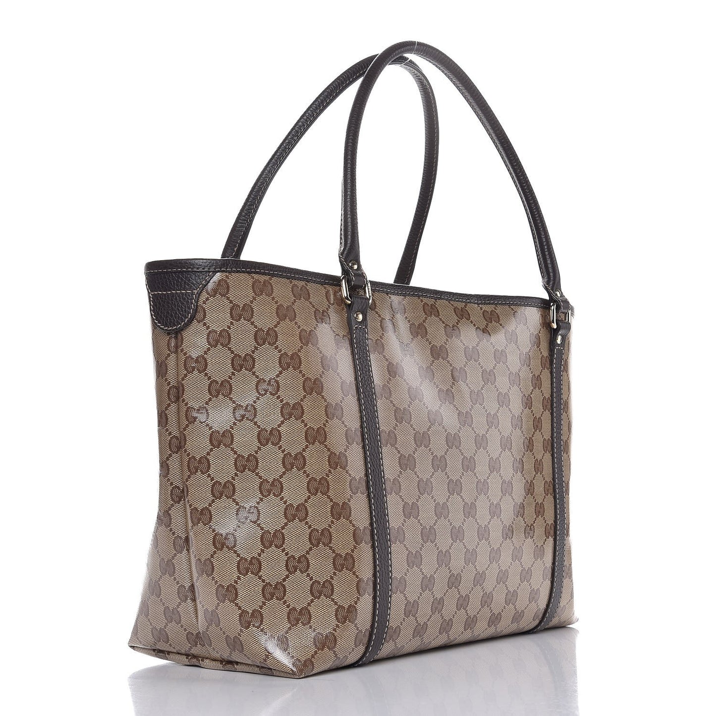 Crystal Monogram Medium Joy Tote Beige Ebony Testa di Moro