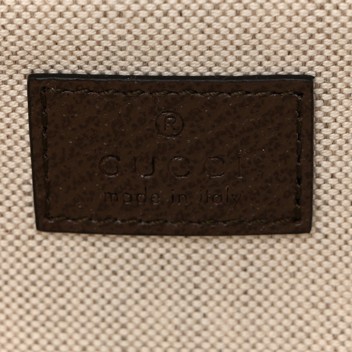Gucci GG Supreme Monogram Mini Packing Cube Beige Ebony New Acero 6 of 11