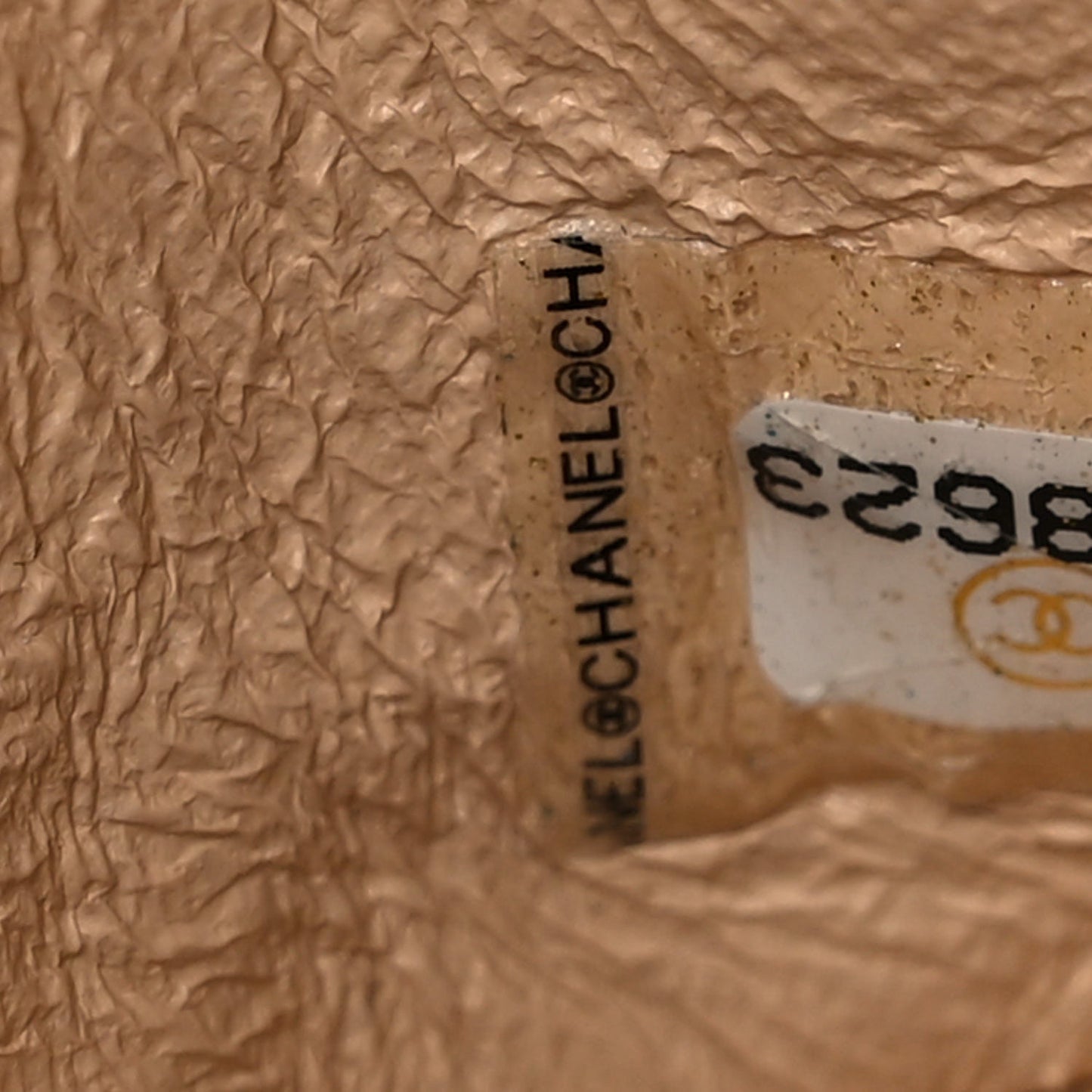 Caviar Quilted Medium Double Flap Beige