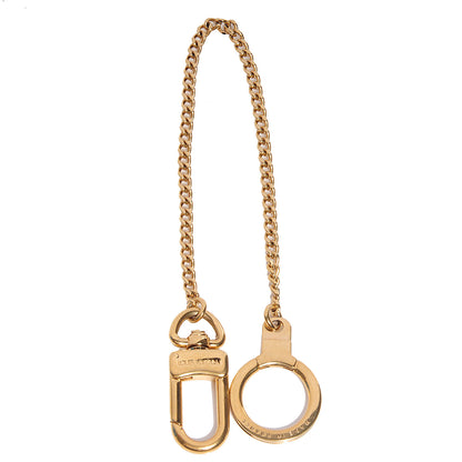 Louis Vuitton Metal Pochette Extender Key Ring Chain Gold 1 of 17