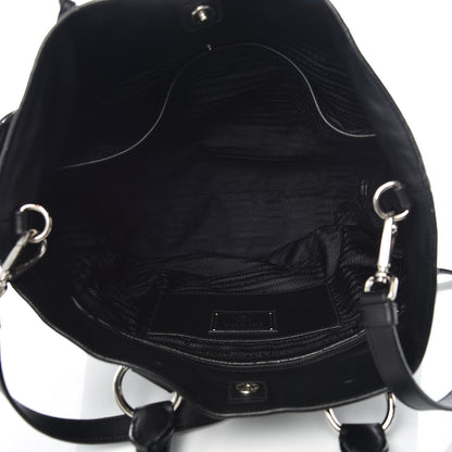 Prada Soft Calf Shopping Tote Black 5 of 13
