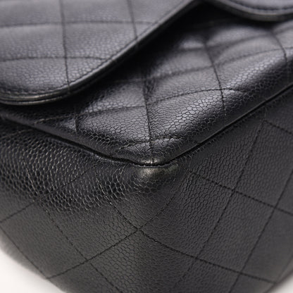 Chanel Caviar Quilted Jumbo Double Flap Black 7 of 14